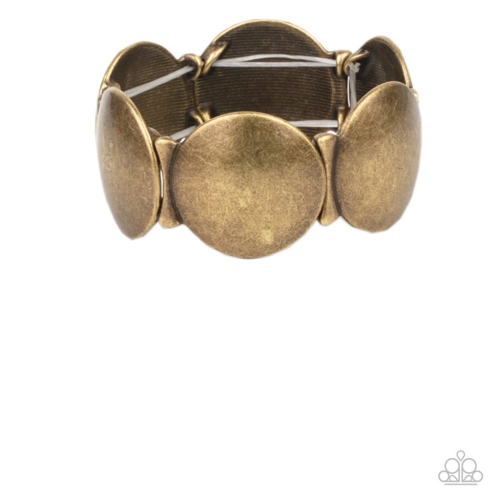 Going, Going, GONG! Brass Bracelet